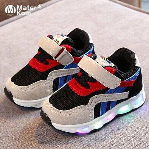 Size 21-30 Childrens Led Shoes Boys Girls Lighted Sneakers Glowing Shoes For Kid Sneakers Boys Baby Sneakers With Luminous Sole