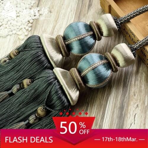 European Grade Curtain Tassel Tassel Accessories Curtain Buckle Curtain Bandage Rope Decoration Tassel crystal ball