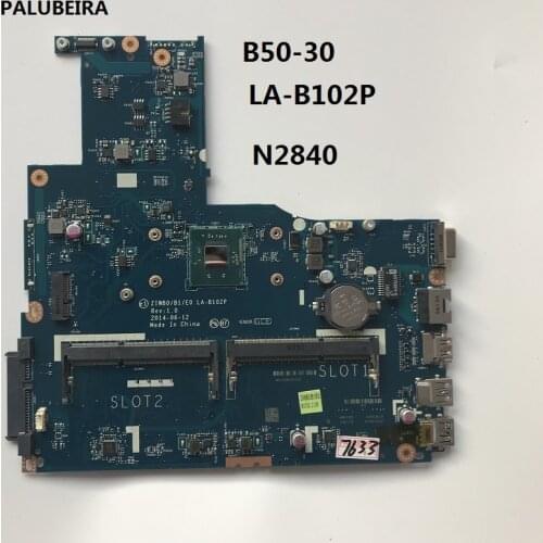PALUBEIRA ZIWB0/B1/E0 LA-B102P with cou For Lenovo B50-30 Motherboard N2840 CPU DDR3 Tested ok