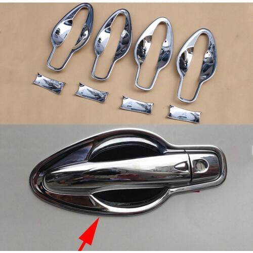 Chrome Accessories Fit For Nissan Murano 2015 2016 2017 Door Hand Bowl Cup Cover Protect Trim Parts