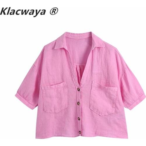 Льняные блузки Klacwaya China At AliExpress