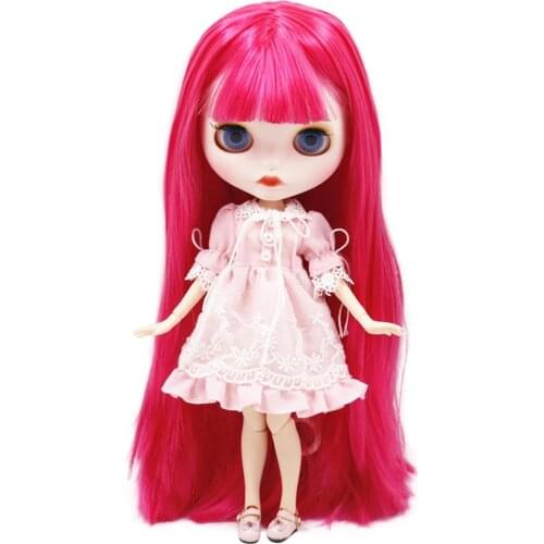 ICY 1/6 bjd new matte face joint body soft hair with eyebrows Lip gloss SD DBS gift toy