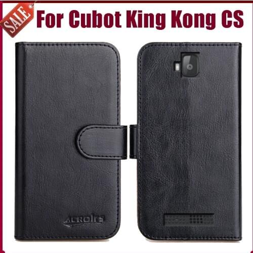 Hot! Cubot King Kong CS Case 5" High Quality 6 Colors Flip Soft Leather Phone Wallet Cover For Cubot King Kong CS Case