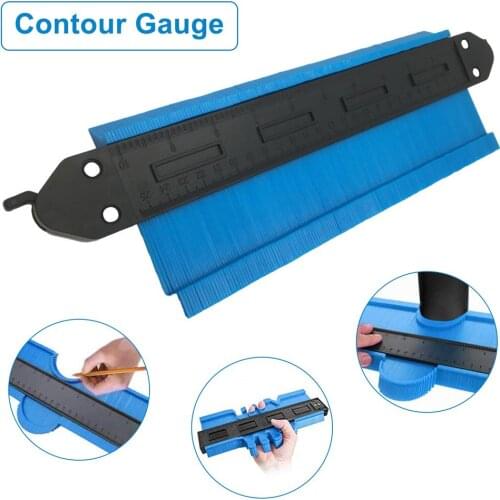 Multi-functio Contour Profile Gauge Tiling Laminate Tiles Edge Shaping Wood Measure Ruler ABS Contour Gauge Duplicator