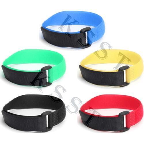 50pcs 20*200mm Reusable Cable Ties Straps with Plastic button Strip Nylon Strap with Buckle Hook