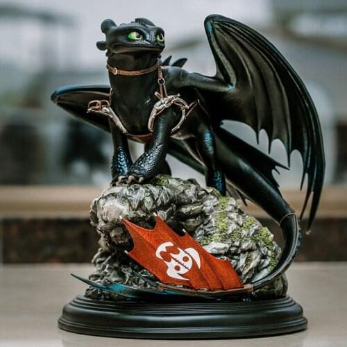 Recast Private Cusoms Toothless How to Train Statue size :30cmH statues for decoration bedroom decor accessories