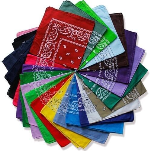 2021 Fashion Rock Printed Hip-hop Bandanas Headband Form Male Female Girls Square Head Scarf Hair Tie Hair Accessories