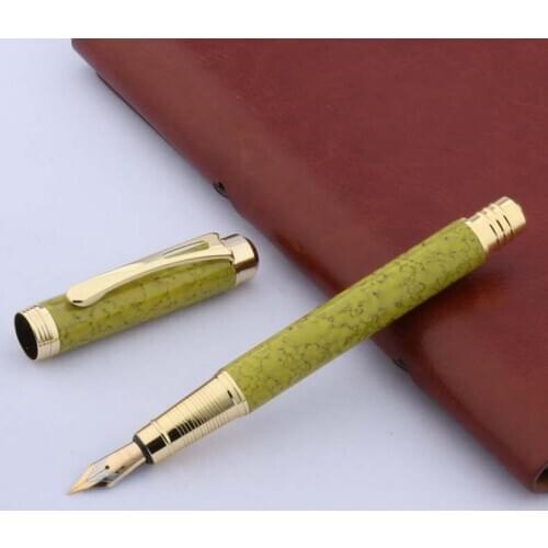 Luxury CHOUXIONGLUWEI metal pen Stylish office golden Green marble classic gift Fountain Pen School Student Office Gifts