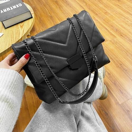 Luxury Women Handbag 2021 Fashion Designer Crossbody Bag Solid Color Travel Women Flap Clutches Pouch Chain Shoulder Bags
