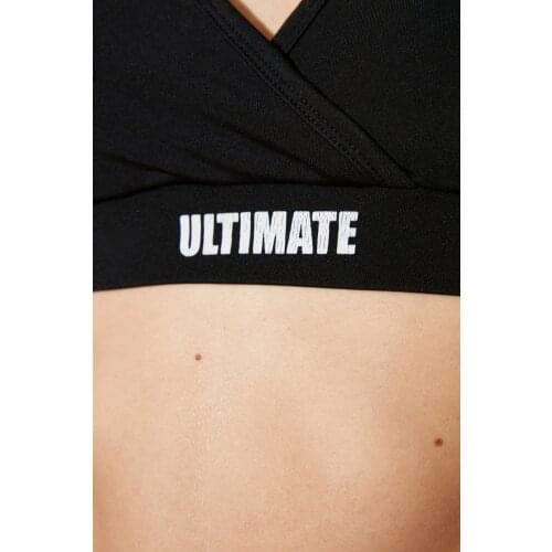 Trendyol Cut Out Detail Printed Sport Tops TWOSS21SS0033