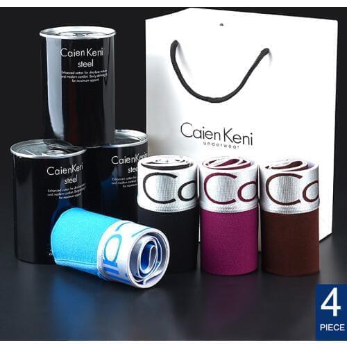 4pcs/lot Mens Underwear Boxer Men Cotton Boxer Hombre Cuecas Masculina Boxershorts Man Soft Boxer Shorts Calzoncillo Hombre