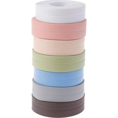 Vanzlife mildew proof adhesive tape kitchen decoration sink bathroom waterproof seam strips corner glue beauty wall stickers