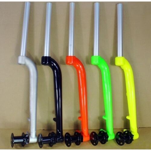 Bicycle Front Fork 26/27.5ER MTB Mountain Bike Hard Fork Colorfull Individuality Fork DIY Lefty Fork Bike Fork with Bike Hub