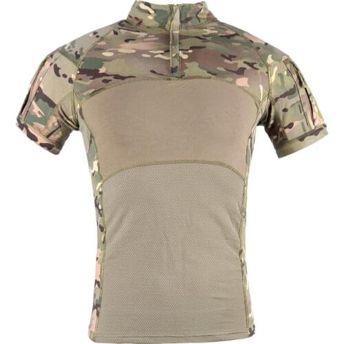 Military Army T-Shirt Men short Sleeve Camouflage Tactical Shirt Hunt Combat Multicam Camo short Sleeve T Shirt