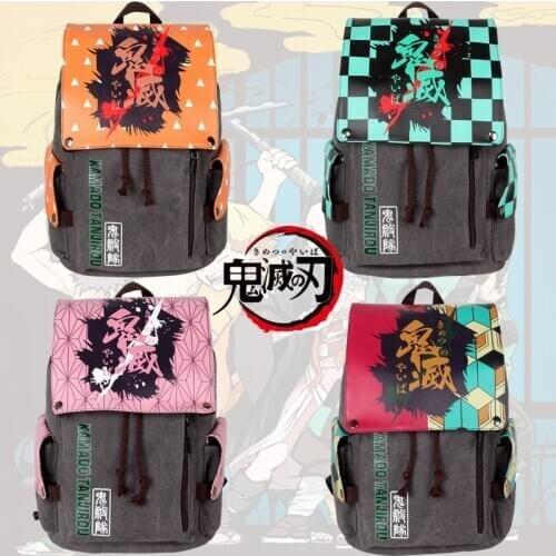 Japan Anime Demon Slayer: Kimetsu No Yaiba Props Students Backpack Model toys Gifts schoolbag For Kids