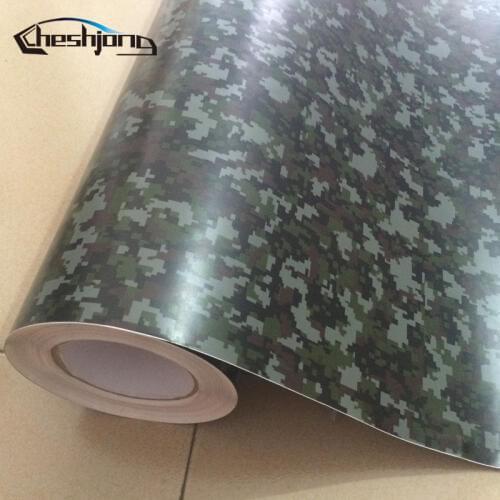 Military Green Digital Camouflage Vinyl Car Wrap Camo Vinyl Roll Film Decal Stickers for Scooter Motorcycle DIY Decorate
