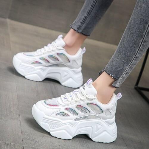 Women Sport Shoes Female Platform Sneakers Women 2021 Running Shoes Breathable Mesh Femme Anti Slip Lightweight Jogging Sneakers