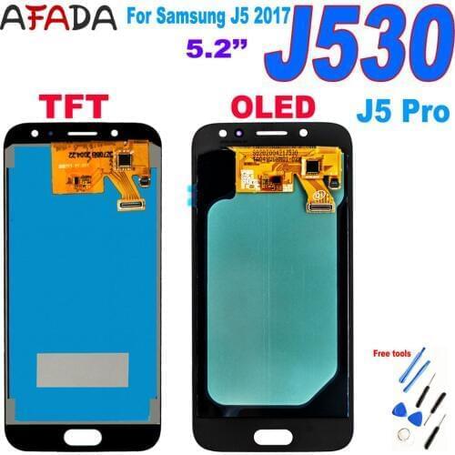 Tested AMOLED LCD For Samsung J5 Pro 2017 J530 J530F SM-J530F LCD Display Touch Screen Digitizer Assembly LCD Replacement