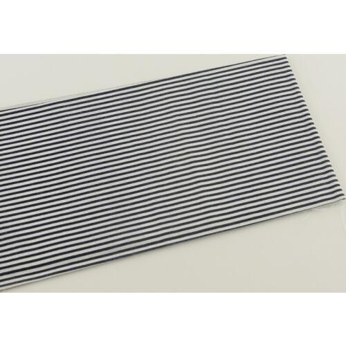 1 piece white and dark blue strips designs 50cmx50cm sewing home textile bedding cotton fabric pre-cut fat quarter