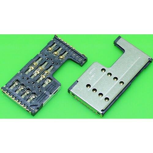 1 Piece Cell phone sim card reader holder slot socket connector for Lenovo A355E A390T A889 A880 A708T for ZTE Q101T,KA-206