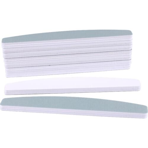25pcs Sponge Nail File 1000/4000 Nail Buffer Double Sided Sanding Files For Manicure Boat Design Nail Salon Polishing Tools