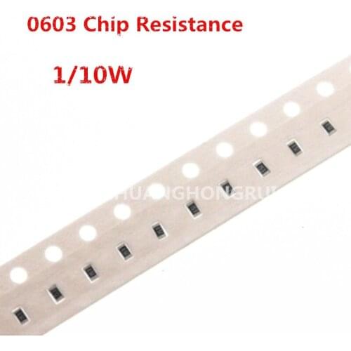 300pcs 0603 SMD resistor 5% 0R ~ 10M 1/10W 0 0.1 1 10 100 150 220 330 ohm 1K 2.2K 10K 100K 0R 0.1R 1R 10R 100R 150R 220R 330R 1M