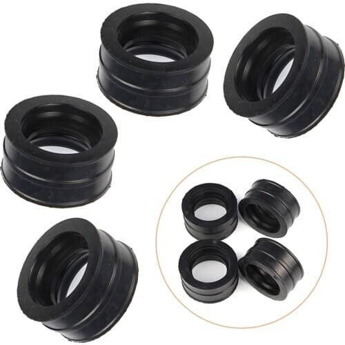 4Pcs Motorcycle Carburetor Intake Boot Replace for Honda VF700C VF750C Magna & VF700F VF750F Interceptor & VF700S VF750S Sabre