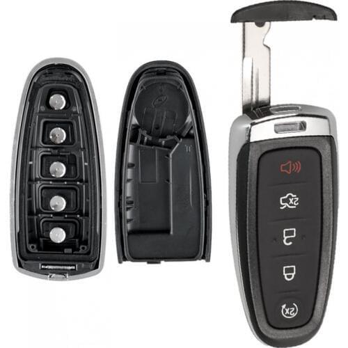 5 Buttons Car Remote Smart Key Shell Fit for Ford Explorer Edge Escape Flex Taurus 2011/2012/2013/2014/2015