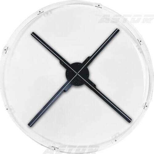 60cm 3d hologram fan led hologram fan WIFI app control with cover 3D LED fan holographic display holographic advertising light