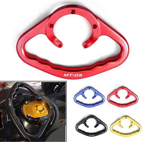 Motorcycle Accessories Passenger Front Handgrips Hand Grip Grab Bar Handle Tank Armrest For YAMAHA MT03 MT-03 MT 03 2015-2018