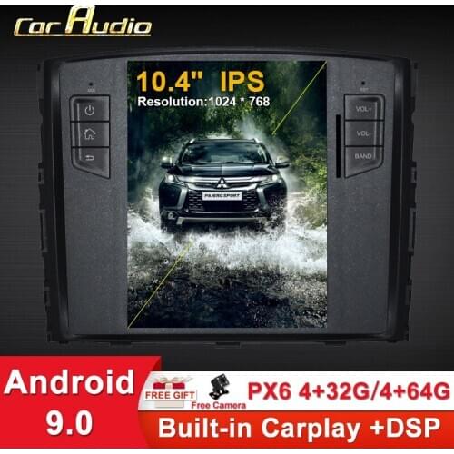 Android 10 Tesla style Car Audio For MITSUBISHI PAJERO V97 2006- /Montero Car Radio Multimedia Video Player Navigation GPS 4G