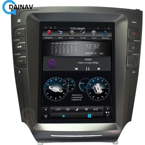 Car DVD Player GPS Navigation HD screen For-LEXUS IS250 2006-2012 Tesla style Car multimedia player stereo