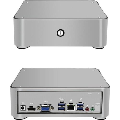 MAC Mini Computer Itx mini case Desktop all aluminum Computer HTPC small case horizontal mini case core computer