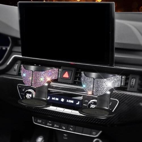Diamond Crystal Car Air Vent Drinking Cup Holder Coffee Water Bottle Rack Beverage Ashtray Mount Stand Car Styling Accessories
