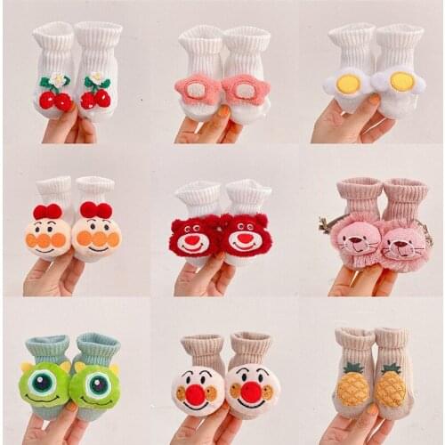 3D Cartoon Animal Baby Floor Socks Shoes Spring Summer Anti-slip Cotton Socks for Infant Baby Socks Newborn Baby Accessories