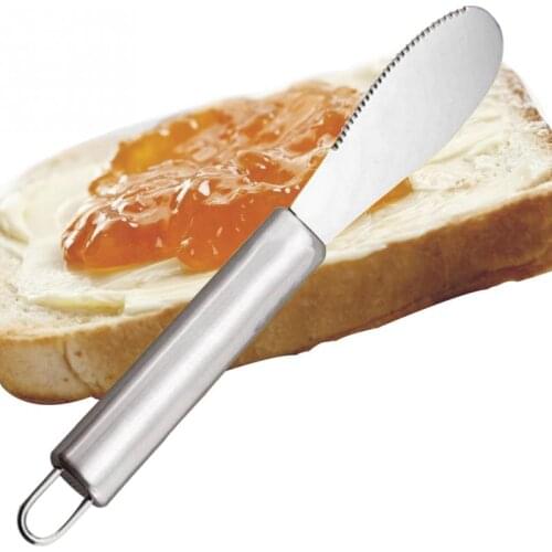 Spatula Stainless Steel Spreader Butter Sandwich Sawtooth Wide Blade