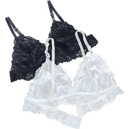 Lovely Girls Fashion Lace Bra Womens Lace Princess Rimless The Shape Of The Bra Is Thin Lace Bra Underwear Ultrathin Bralette