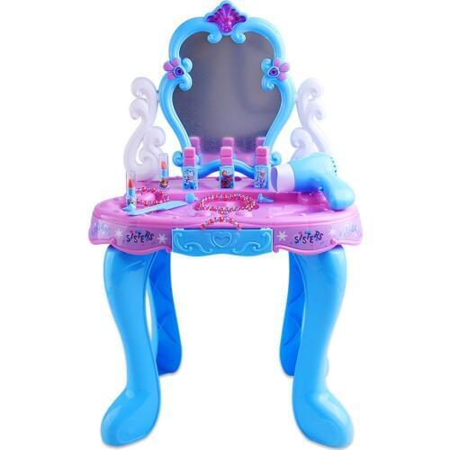 Beauty 2019 new Disney girls 3-5-6 years old play dresser toys children simulation cosmetics music makeup box set Christmas