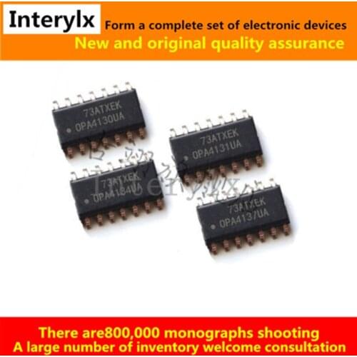 2Pcs OPA4130UA OPA4131UA OPA4132UA OPA4134UA OPA4137UA /2K5 SOP-14 OPA4130/4131/4132/4134/4137 Operational Amplifier IC