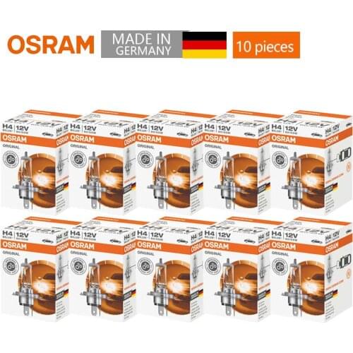 OSRAM Original H4 Car Halogen Head Lamp Auto Bulb Standard Bulbs 12V 55W 3200K 64193 10PCS