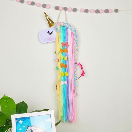 Hanging Pendants, Cartoon Animal Wall Decorations Hairpin Storage Rack for Bedroom Living Room
