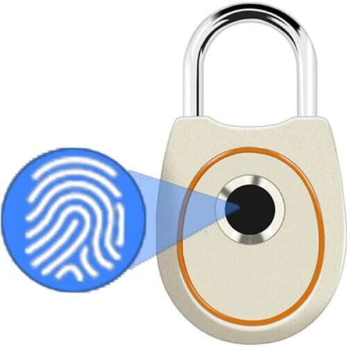 Portable Smart Fingerprint Lock Electric Biometric Door Lock USB Rechargeable IP65 Waterproof Home Door Bag Luggage Case Lock