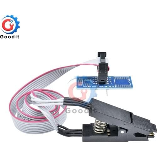 Programmer Test Clip Adapter SOIC8 SOP8 Flash Chip IC Test Clips Socket Adpter BIOS/24/25/93 Programmer for arduino