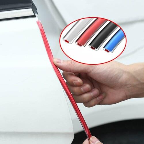 Anti-collision strip 3meters PVC Car Door Sealing U Type Trip Outlet Decorate Protective Strip Adhesive Scratch Auto Accessories