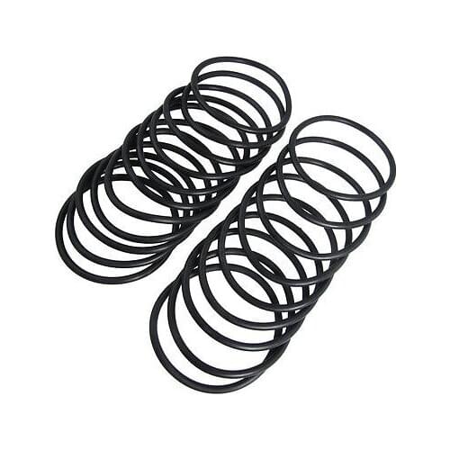 95mm x 5.7mm Rubber Sealing Washers Oil Filter O Rings Black 20 Pcs