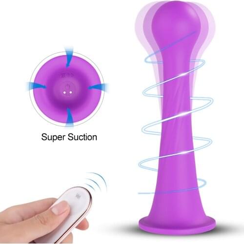 Sex Vibrators Wireless Remote Control Vibrator With Suction Cup Anal Plug G-spot Vaginal Anal Stimulation Sex Toys for Couples