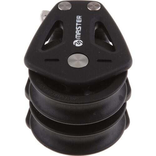 Swivel 35mm Double Pulley Bearing Block for Marine Wire Rope Sailing Boat