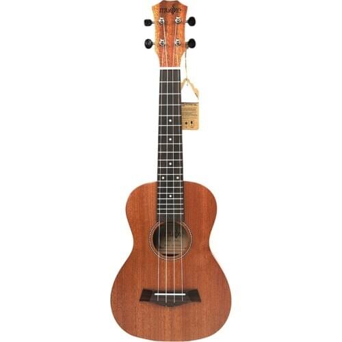21 Inch Ukulele Mahogany Soprano Beginner Ukulele Guitar Dolphin Pattern Ukulele Mahogany Neck Delicate Tuning Peg 4 Strings Woo
