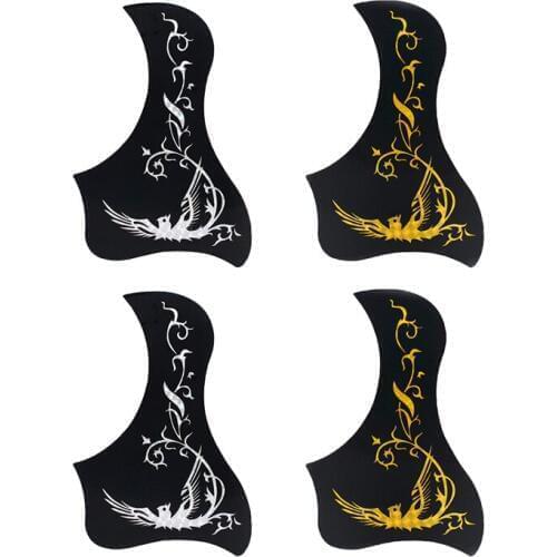 Pack of 2 PVC Adhesive Guitar Pickguards Scratch Plates for Acoustic Guitar Accessory