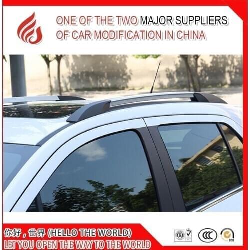 High quality Aluminium alloy screw install or sticker side rail bar roof rack for Trax 2014 2015 2016 2017